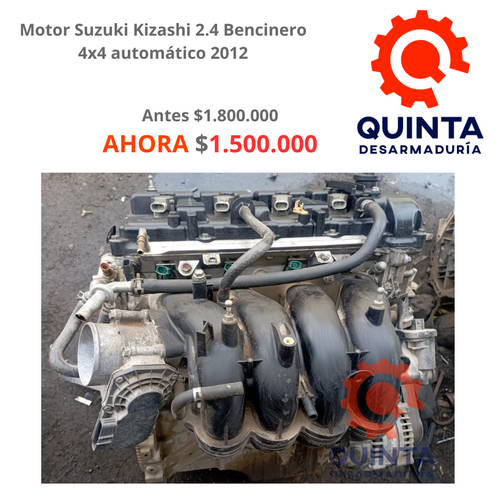 Motor Suzuki Kizashi 2.4 bencinero 4x4 automatico 2012